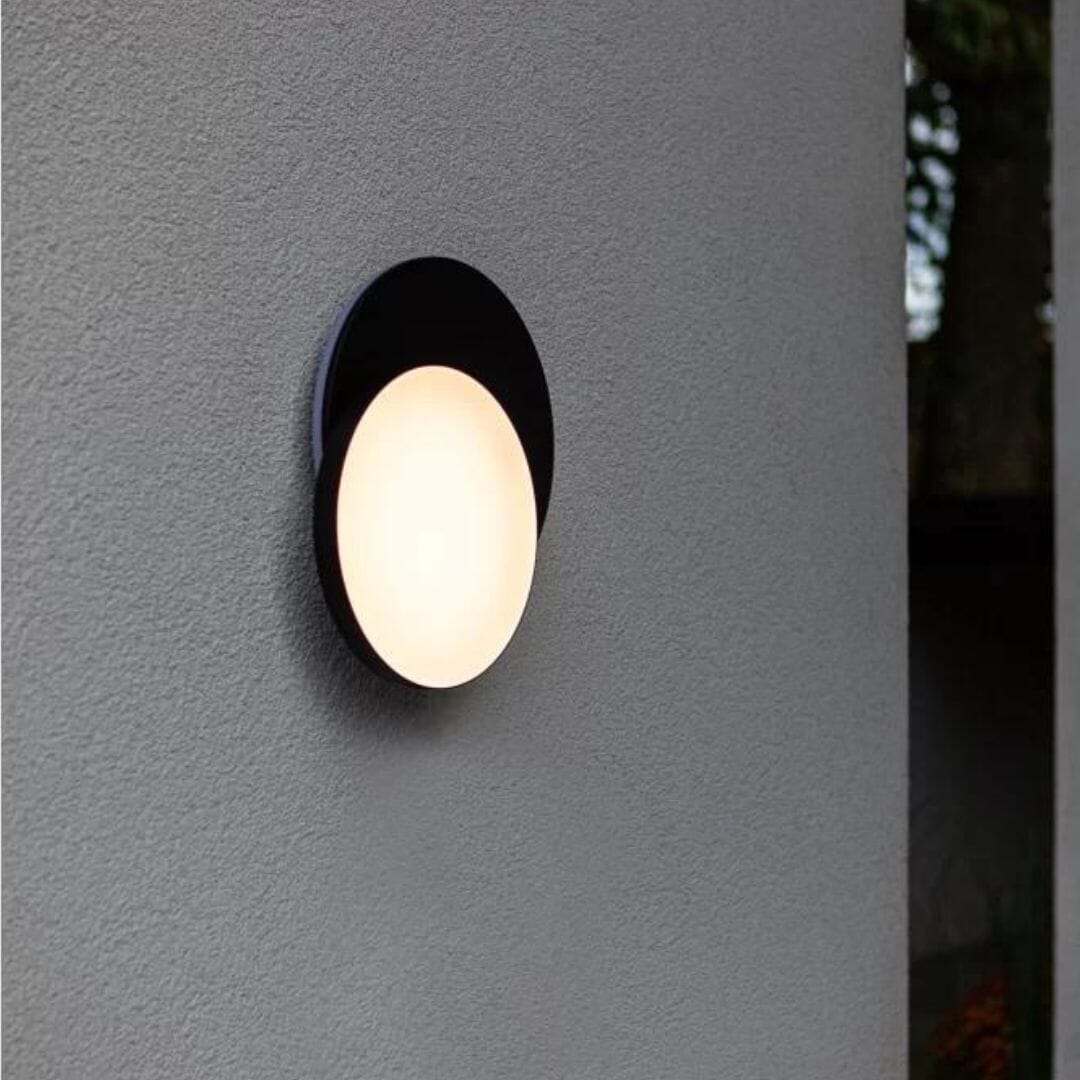 Lutec Goleta Outdoor Wall & Ceiling Light LED - Black Ceiling Lights Lutec