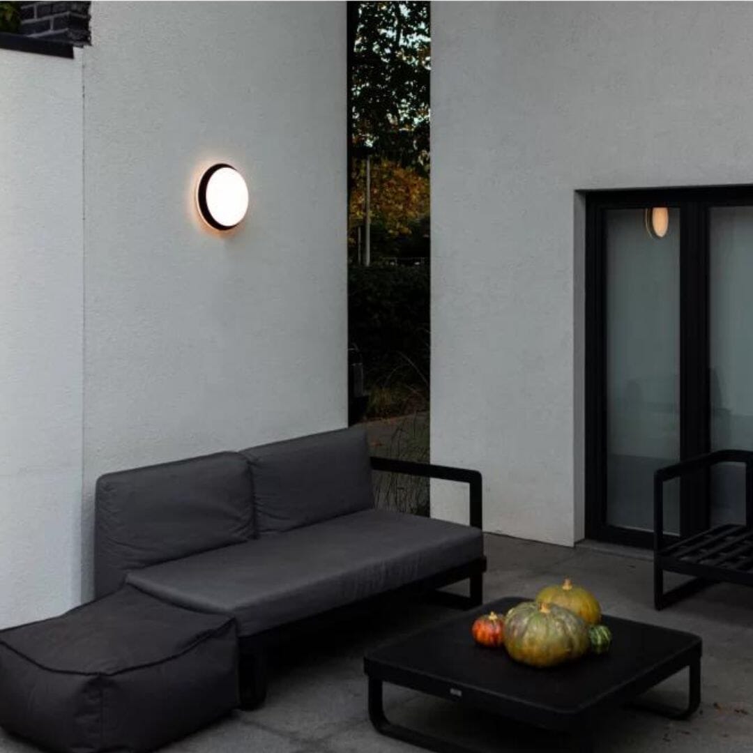 Lutec Goleta Outdoor Wall & Ceiling Light LED - Black Ceiling Lights Lutec
