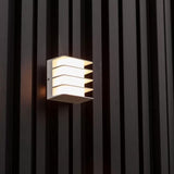 Lutec Gridy Outdoor Wall Light - Warm White Wall Lights Lutec 