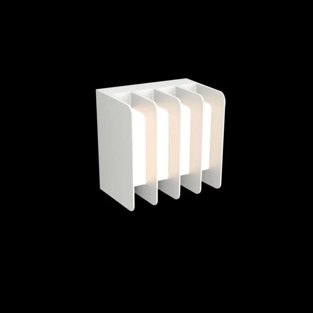 Lutec Gridy Outdoor Wall Light - Warm White Wall Lights Lutec