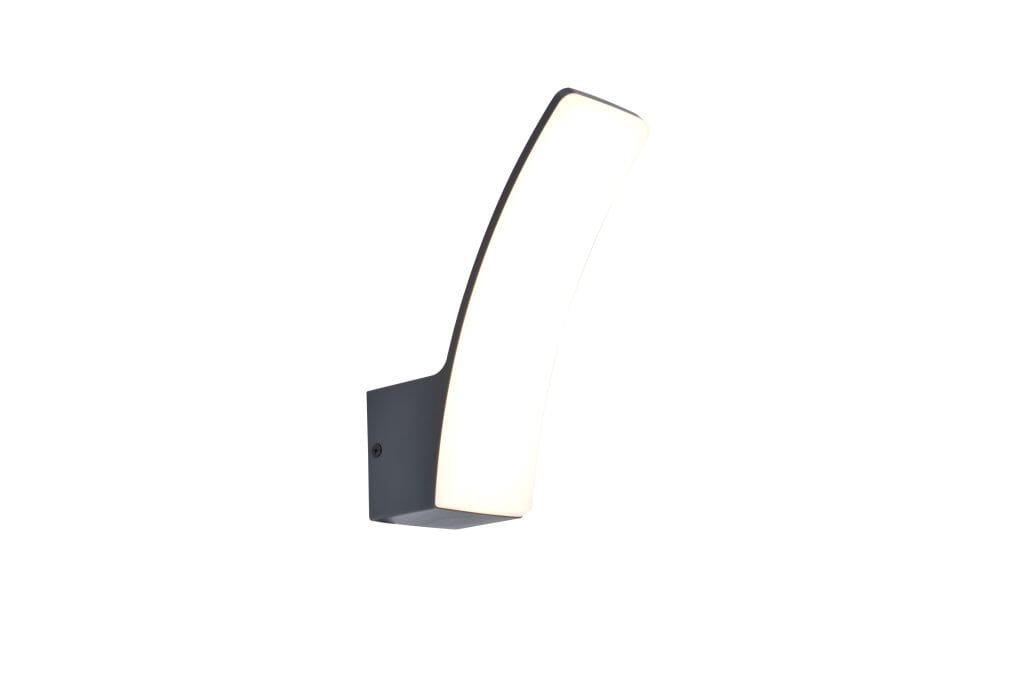 Lutec Kilo 11.5W LED Outdoor Wall Light 3000K - Dark Grey Wall Lights Lutec 