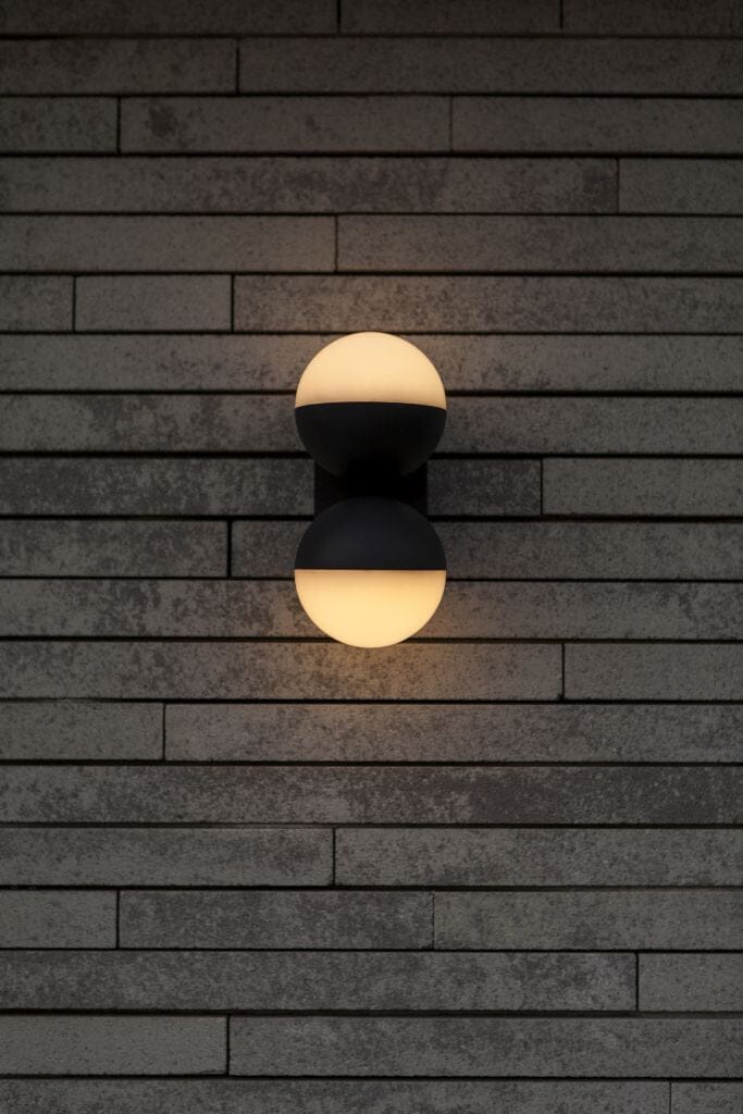 Lutec Looma 15.6W LED Outdoor Wall Light 3000K - Dark Grey Wall Lights Lutec 