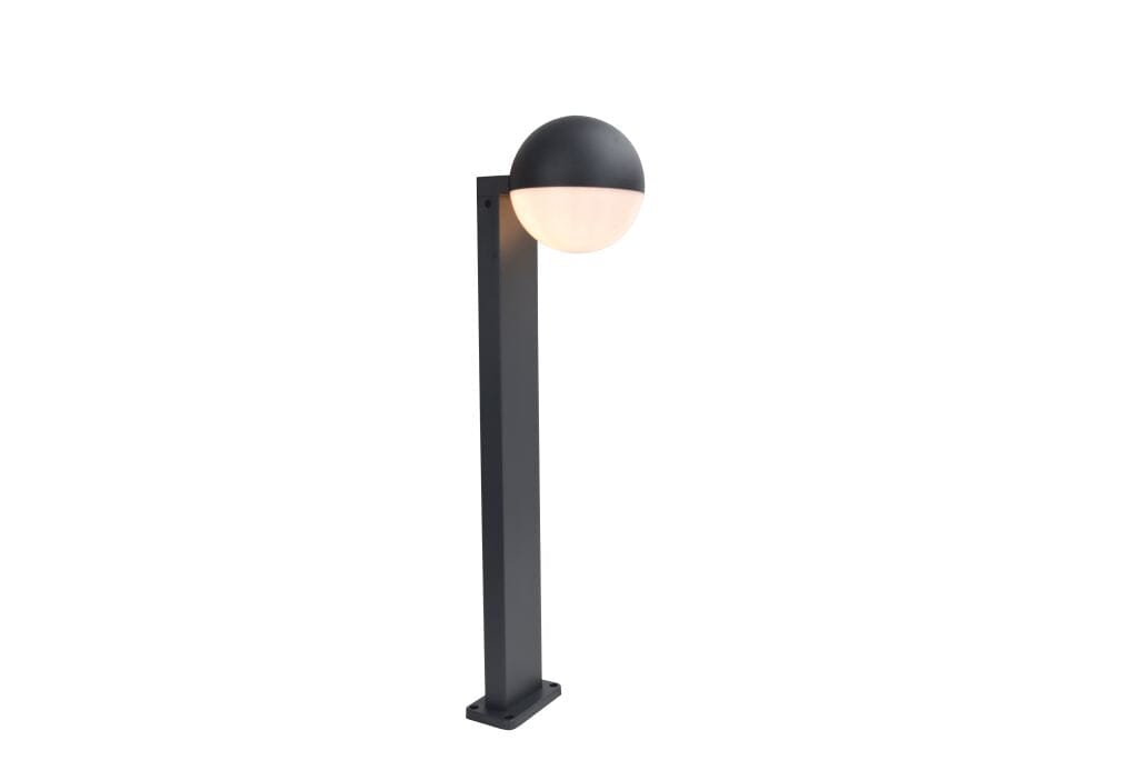 Lutec Looma Outdoor Post Light - Dark Grey Lamp Post Lights Lutec 