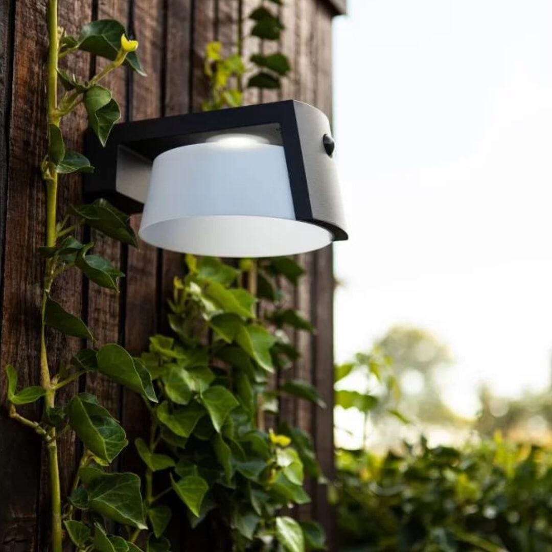 Lutec Moon Solar Wall PIR lights LED Wall Lights Lutec