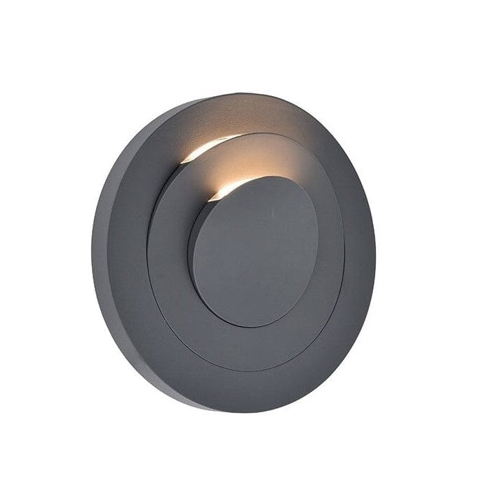 Lutec Moov 7.8W LED Outdoor Wall Light 3000K - Dark Grey Wall Lights Lutec 