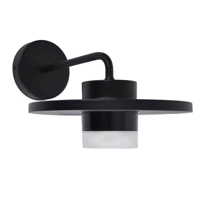 Lutec Plato 7W LED Outdoor Wall Light 3000K - Matt Black Wall Lights Lutec 