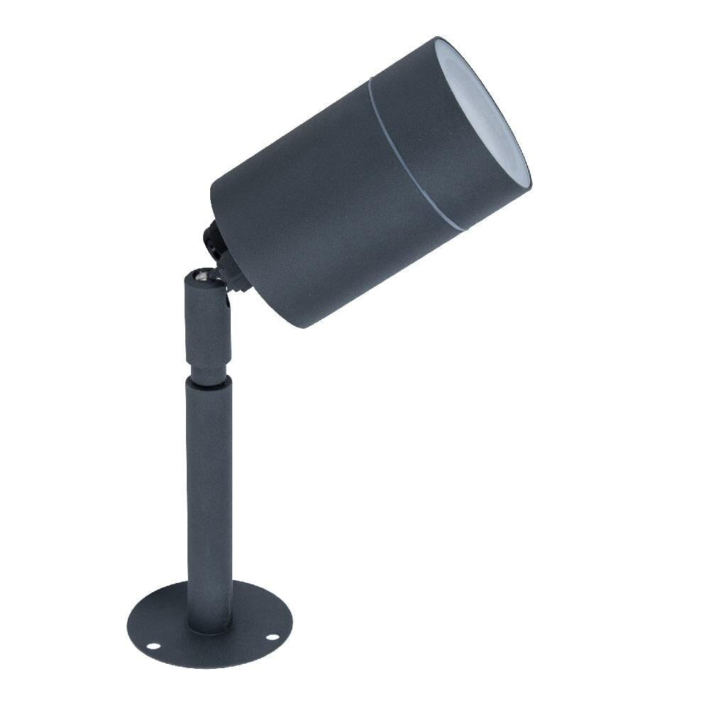 Lutec Rado GU10 Outdoor Spot Light - Black Spike Lights Lutec 