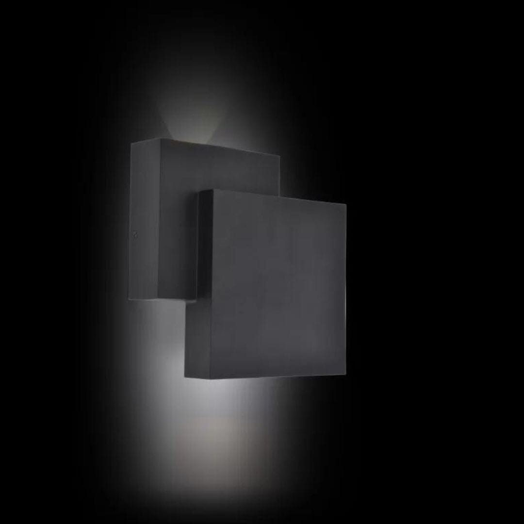 Lutec Rialto Outdoor Wall Up & Down Light - LED Black Wall Lights Lutec 