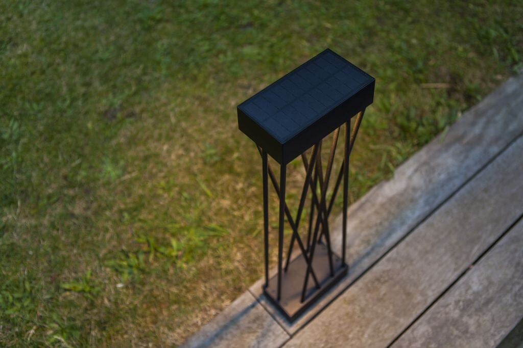 Lutec Spido Solar Bollard Light 3000K - Matt Black Spike Lights Lutec 