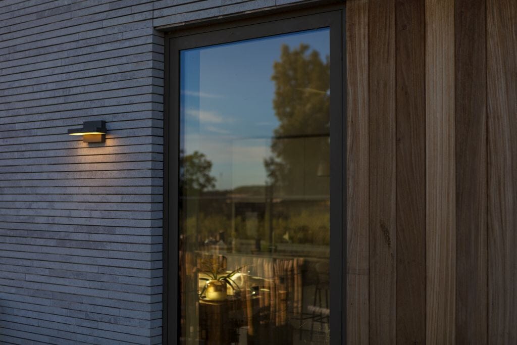 Lutec Twisto 13W LED Outdoor Wall Light CCT - Dark Grey Lutec 