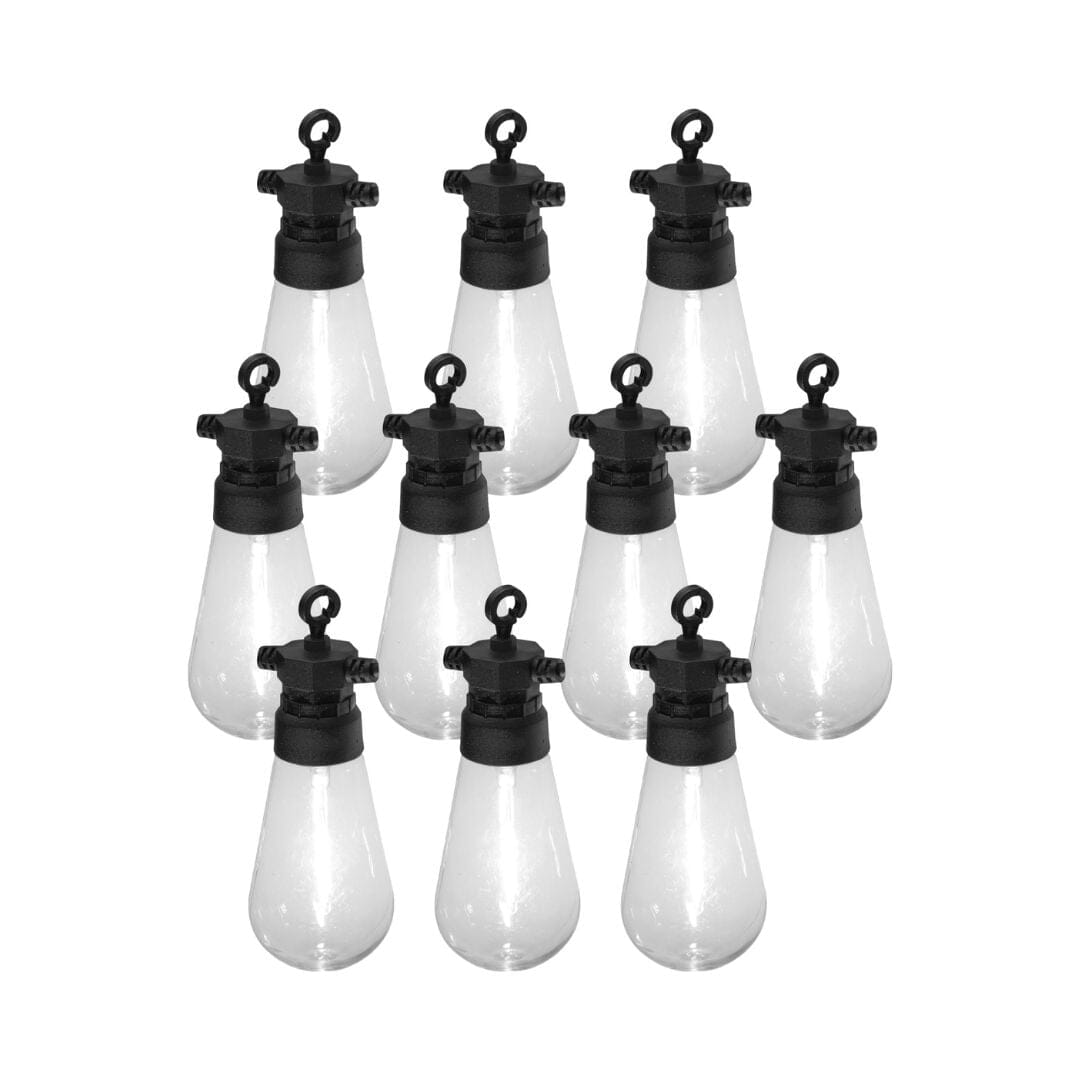 Luxform Lighting Hawaii Festoon Lights with Warm White Bulbs - 10 Pack Festoon Lights Electrovision