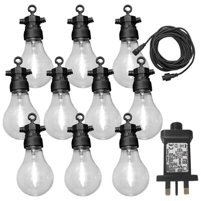 Luxform Lighting Tahiti Festoon Lights Warm White Bulbs - 10 Pack Festoon Lights Electrovision