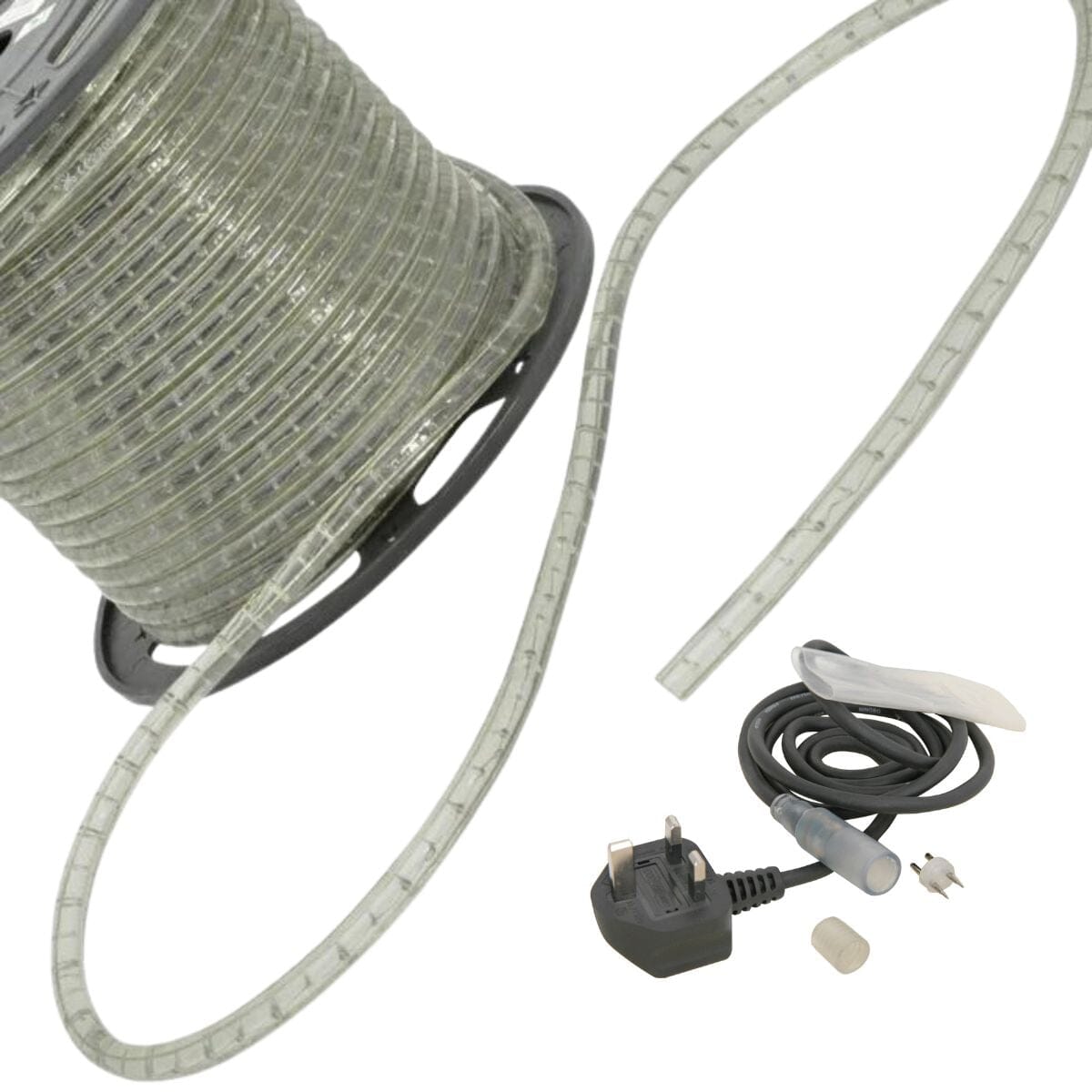 Lyyt 230V Rope Light - Clear (Custom Length) Rope Lights Lyyt 5M Yes