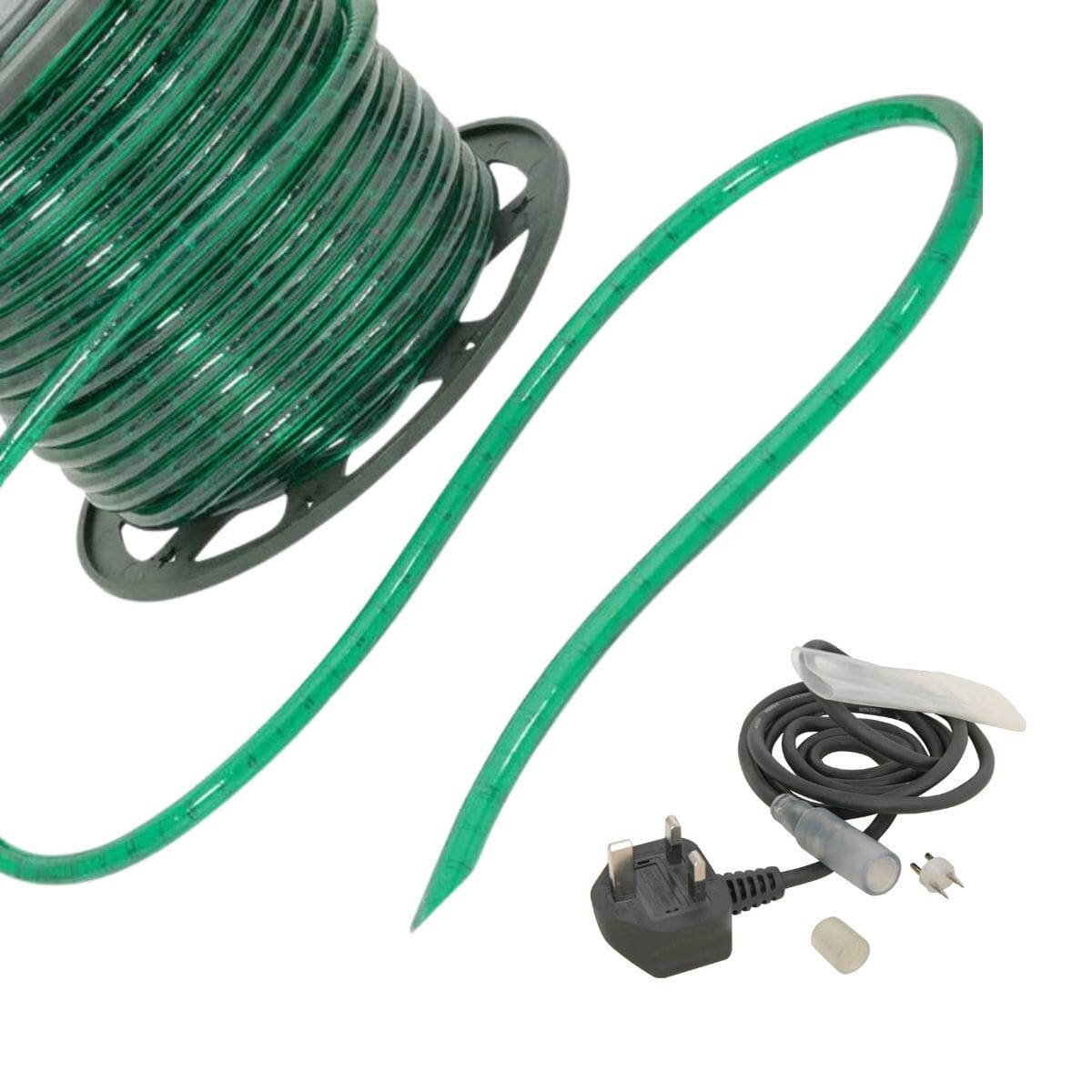 Lyyt 230V Rope Light - Green (Custom Length) Rope Lights Lyyt 5M Yes