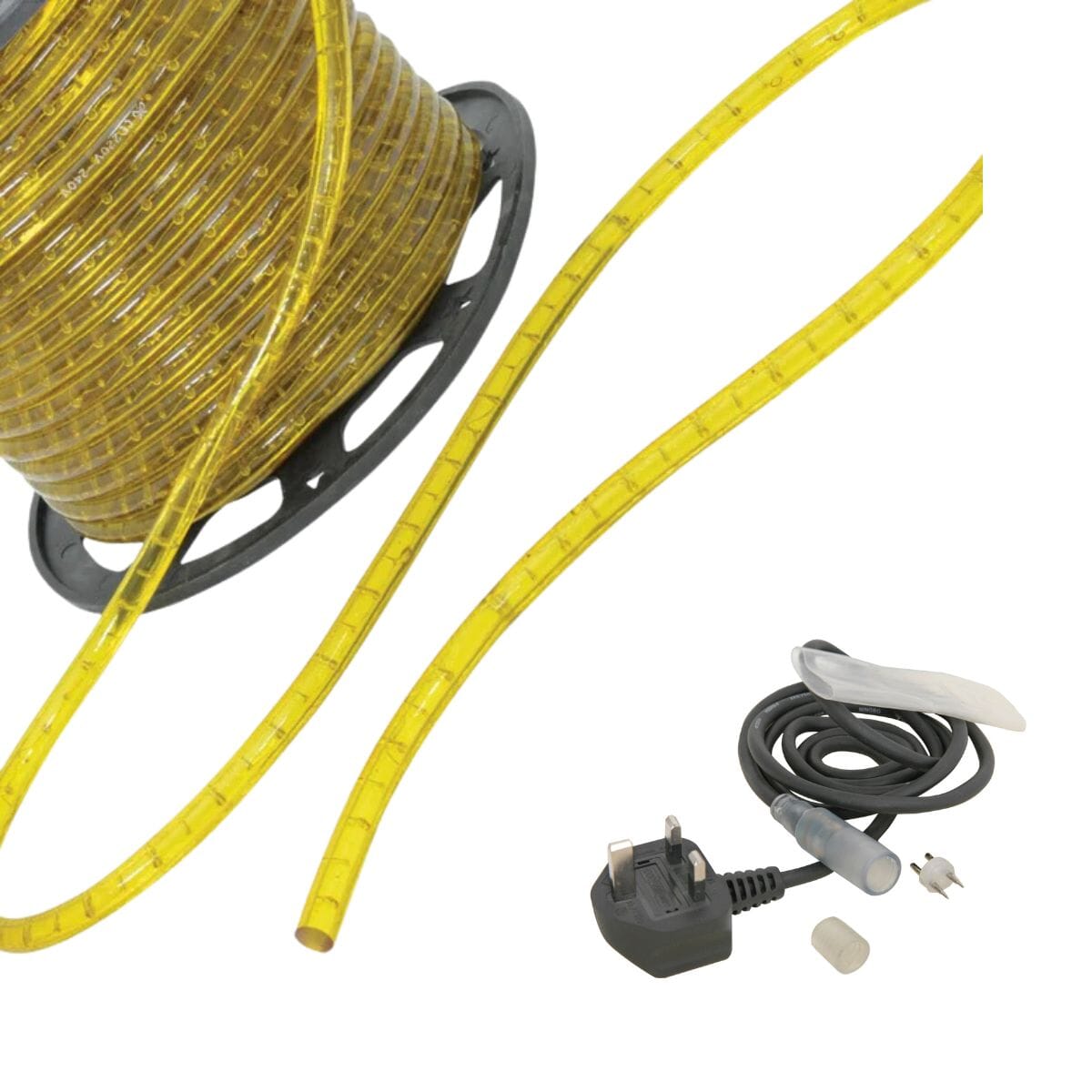 Lyyt 230V Rope Light - Yellow (Custom Length) Rope Lights Lyyt 5M Yes