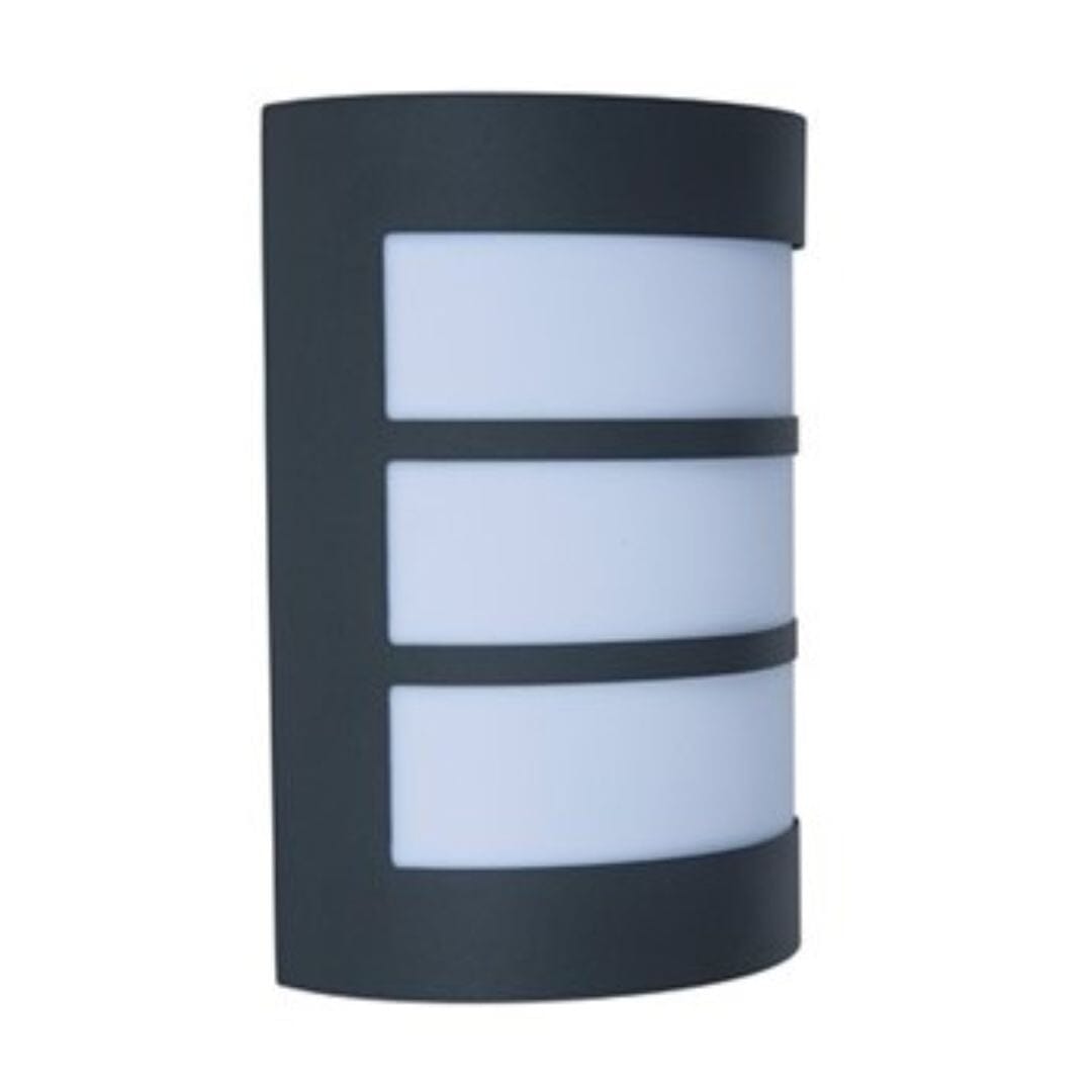 Nila Bulkhead Light - Charcoal Grey Wall Lights Lutec