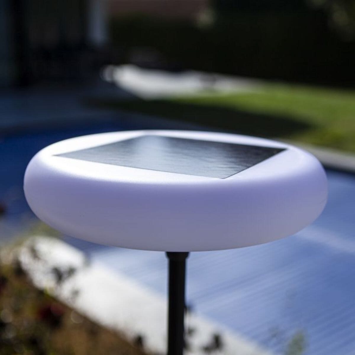 Pops Solar Portable Post - Matt Black Solar Lights Lutec