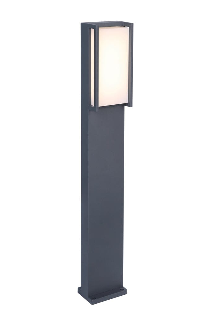 Qubo Integrated LED Bollard Light - Dark Grey Bollard Lights Lutec 