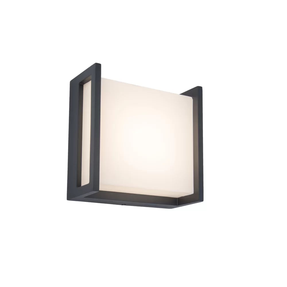Qubo Integrated LED Wall Light - Dark Grey Wall Lights Lutec