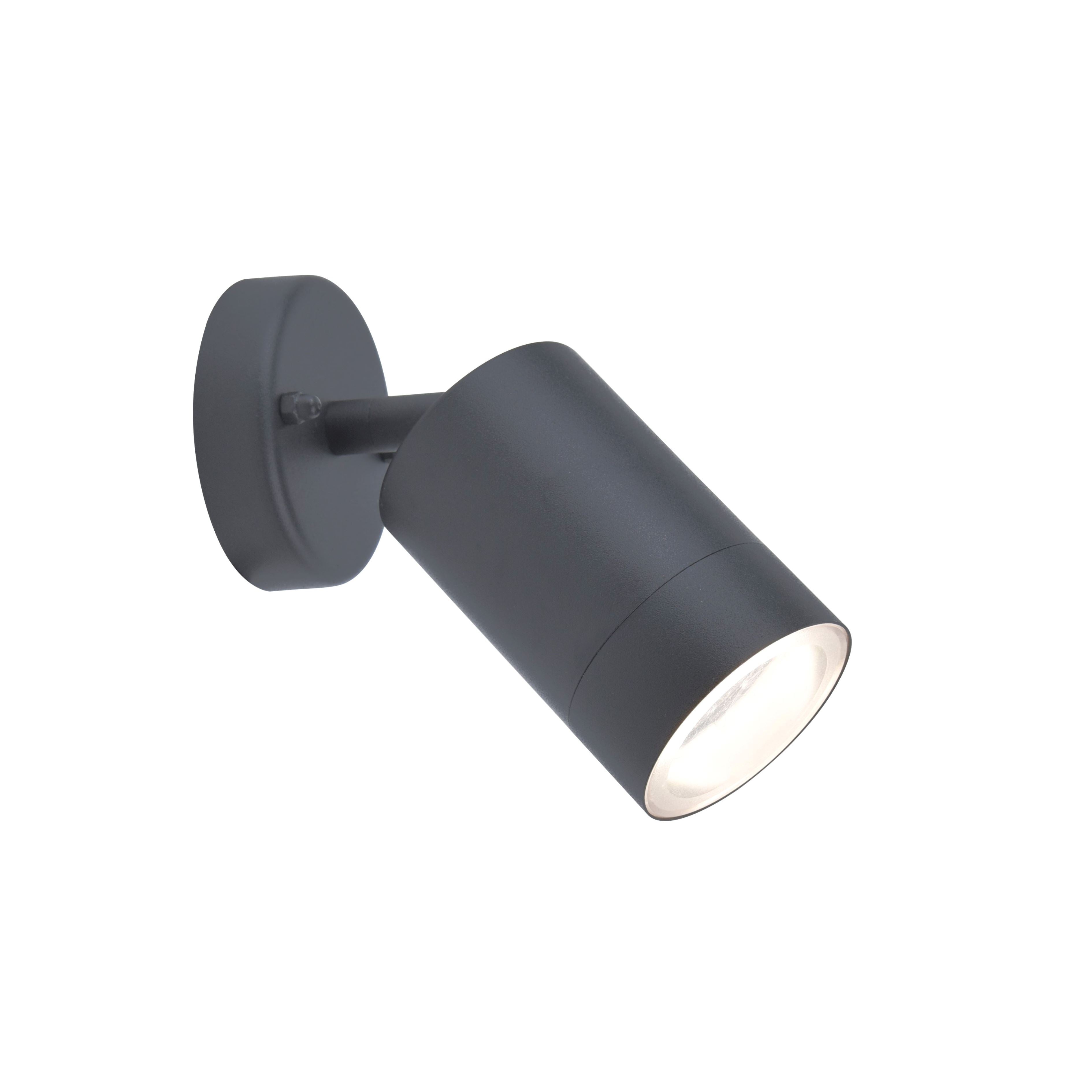 Rado Adjustable Wall Light IP44 - Black Graphite Wall Lights Lutec