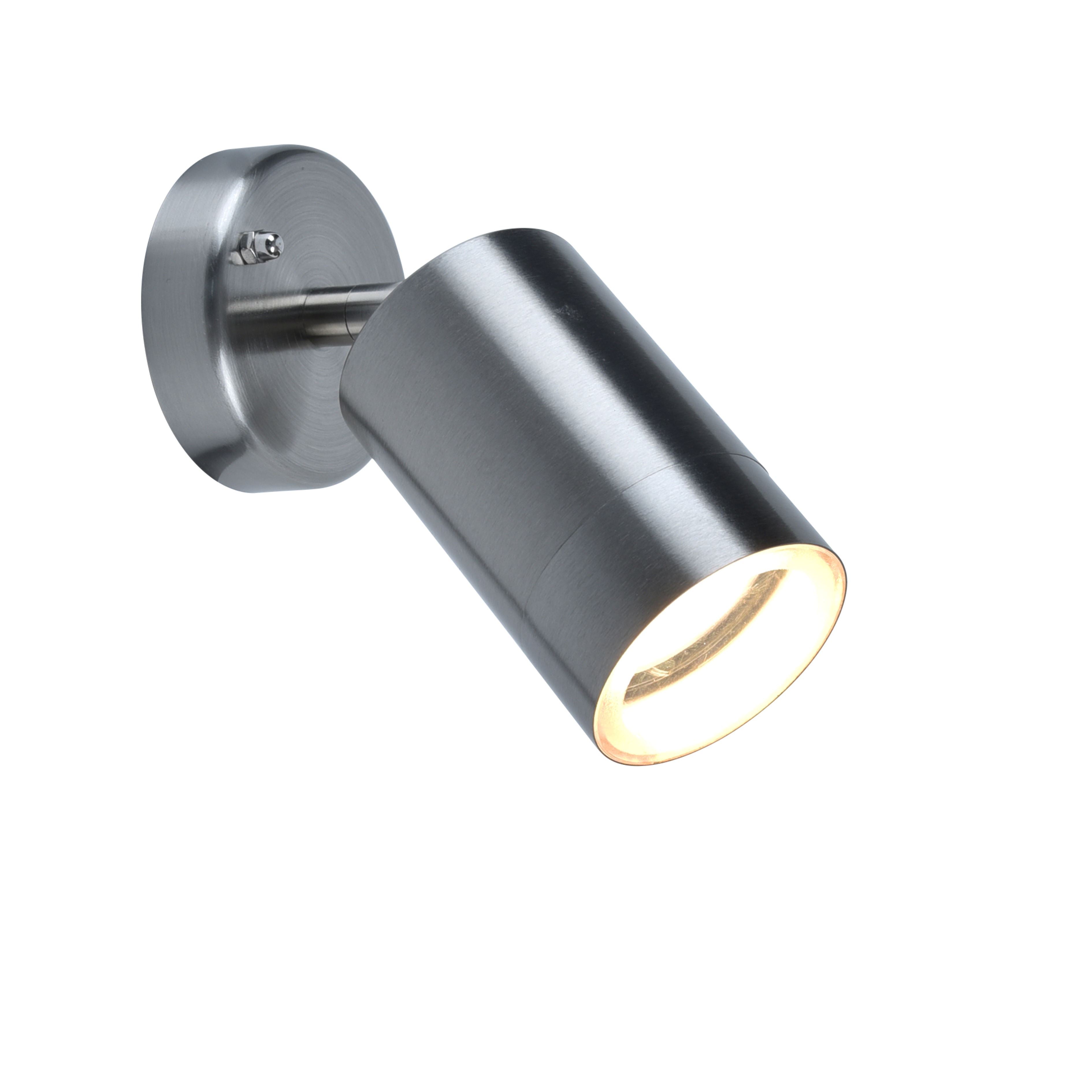 Rado Adjustable Wall Light IP44 - Stainless Steel Wall Lights Lutec