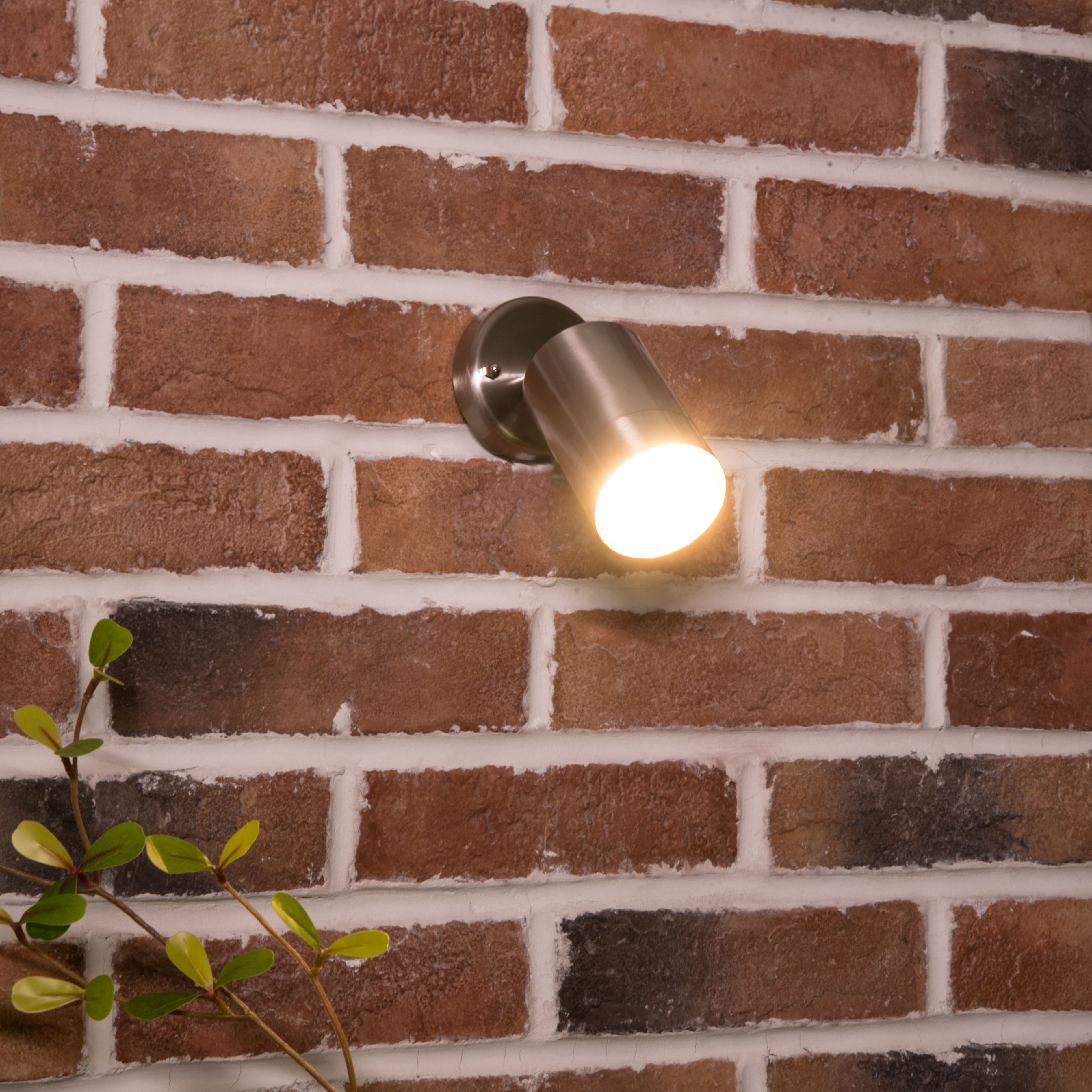 Rado Adjustable Wall Light IP44 - Stainless Steel Wall Lights Lutec
