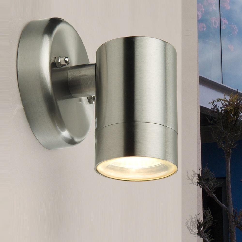 Rado GU10 Wall Light - Stainless Steel Wall Lights Lutec 