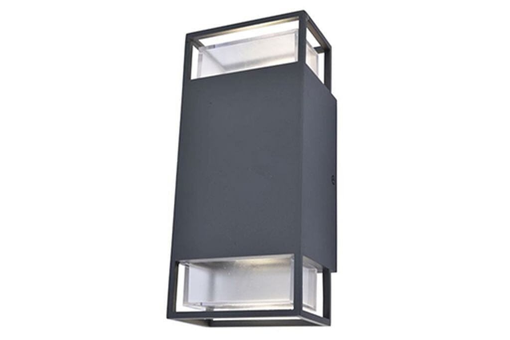 Ridge Outdoor Wall Light - Dark Grey Wall Lights Lutec 