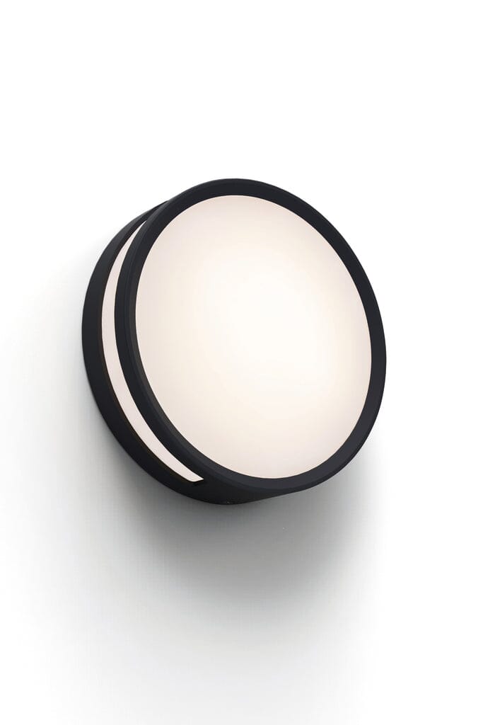 Rola Integrated LED Wall Light - Matt Black Wall Lights Lutec 