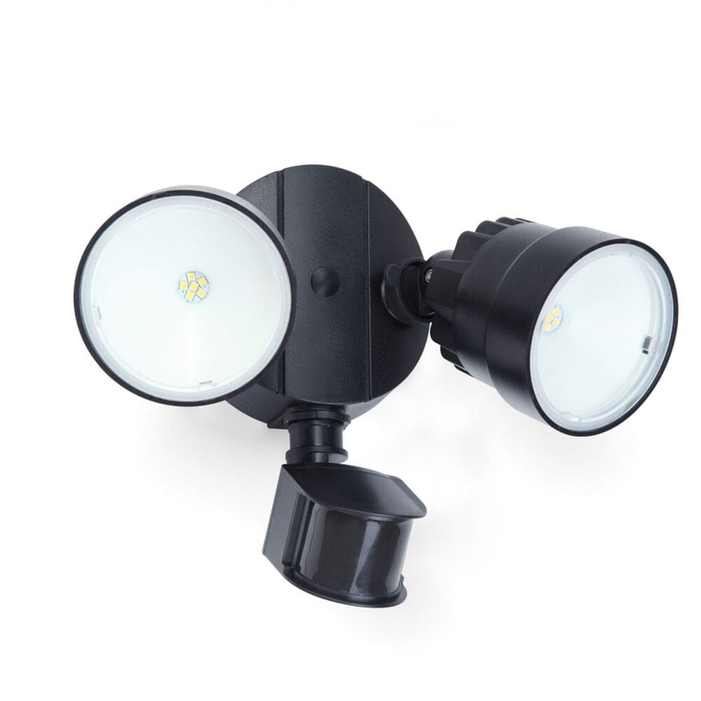 Shrimp 2 Integrated LED Wall Light with PIR Sensor - Black Wall Lights Lutec