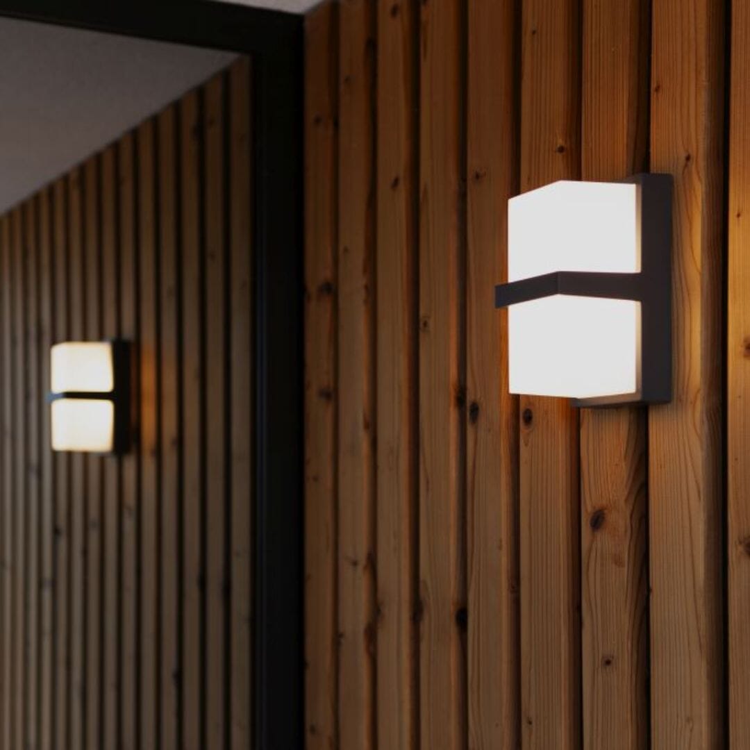 Stela Wall Light - Dark Grey Wall Lights Lutec