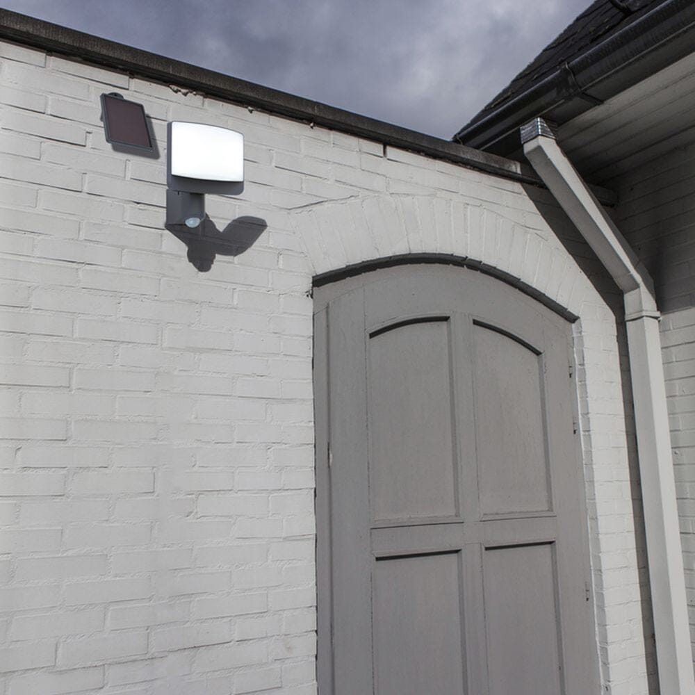Sunshine Integrated LED Solar Light with PIR Sensor - Dark Grey Solar Lights Lutec