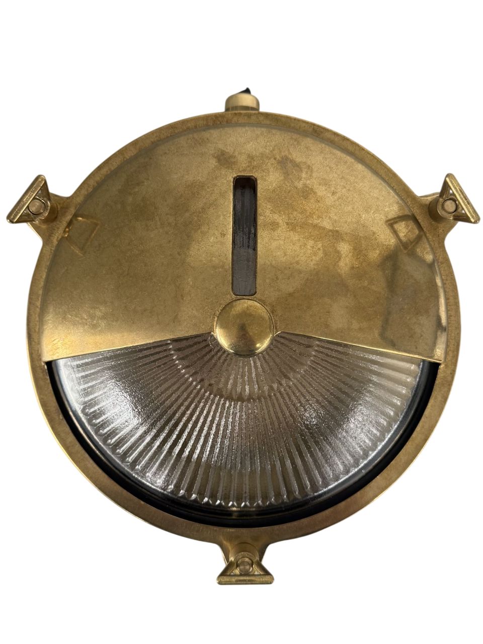 Trident Shield Bulkhead (Raw Brass) Wall Lights Navigator 