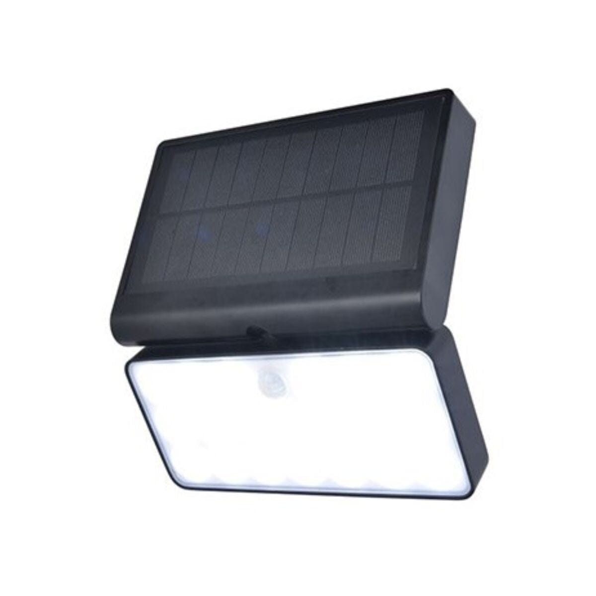 Tuda Solar Wall Light With PIR Sensor - Matt Black Wall Lights Lutec