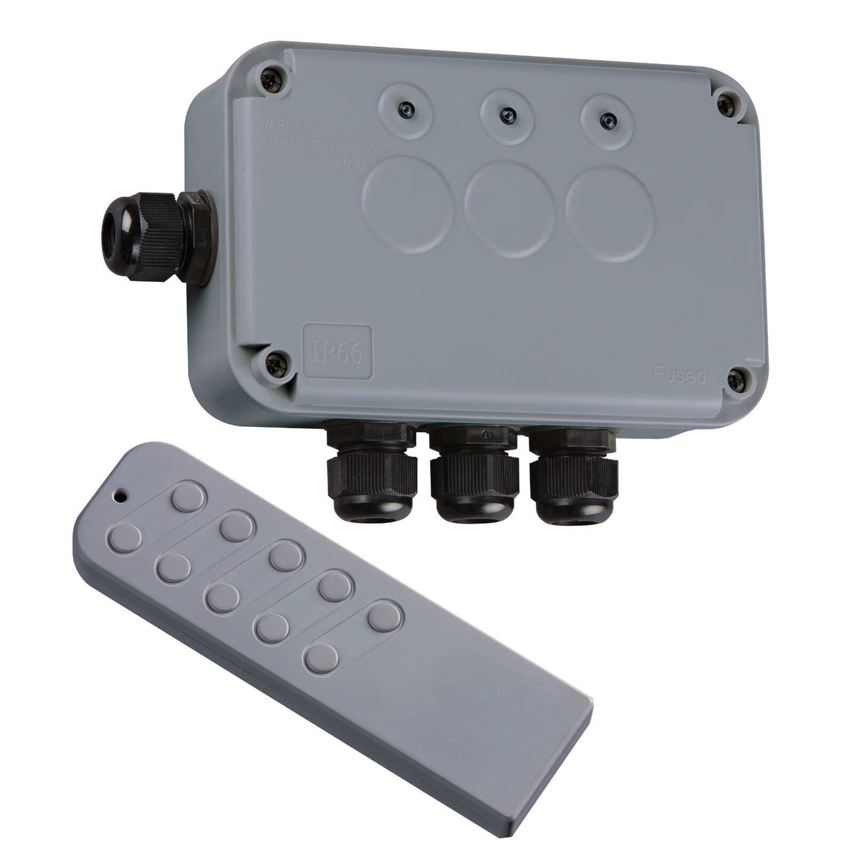 Remote Outside Box Weatherproof Outdoor Remote Control Light Switch Box - 3 Gang