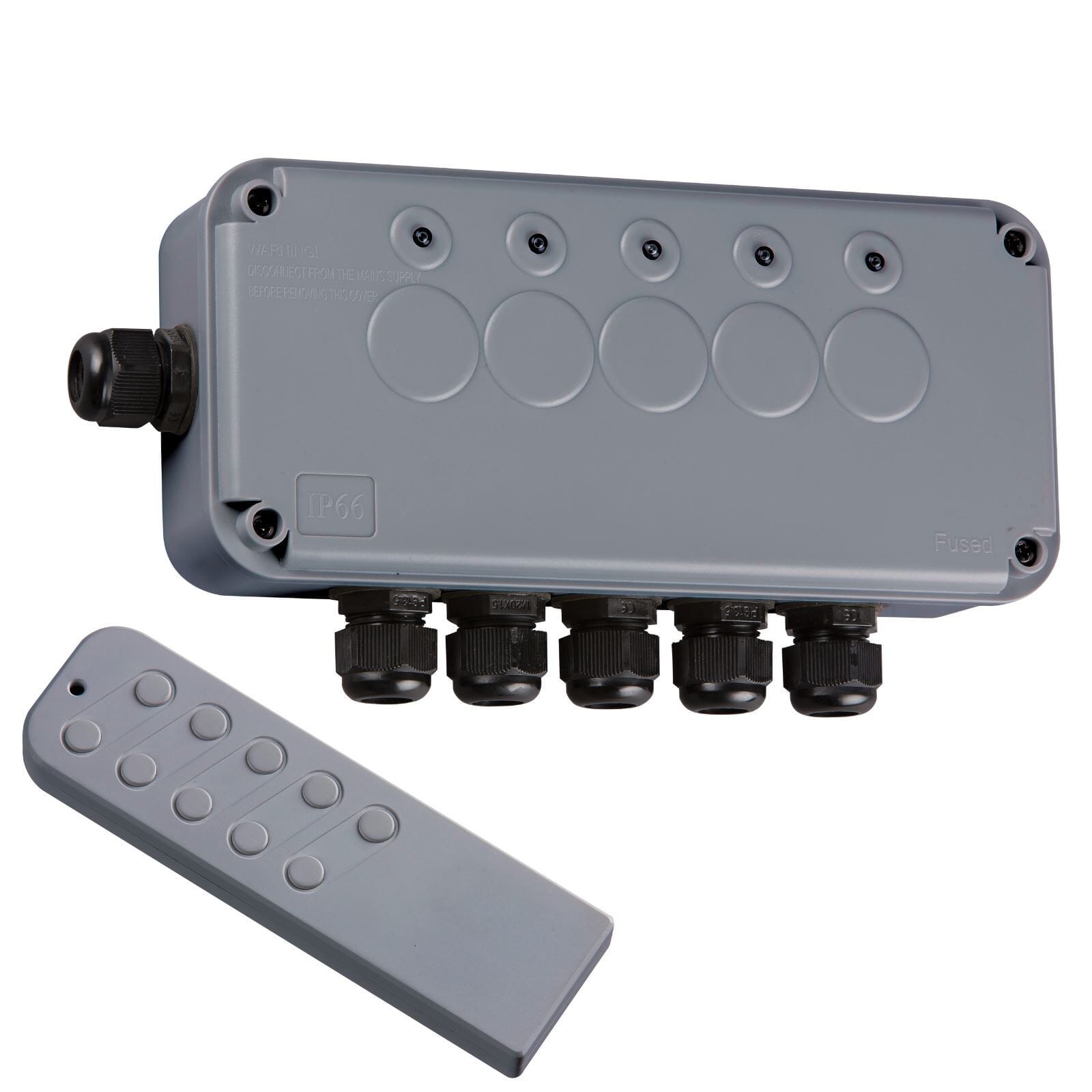 Weatherproof Outdoor Remote Control Light Switch Box - 5 Gang Accessories Knightsbridge 